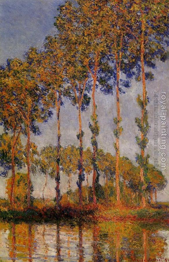 Claude Oscar Monet : A Row of Poplars